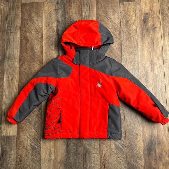 Spyder Other - Spyder Snow Jacket Baby Size 3 Red Black Skiing Outerwear Windbreaker 3294
